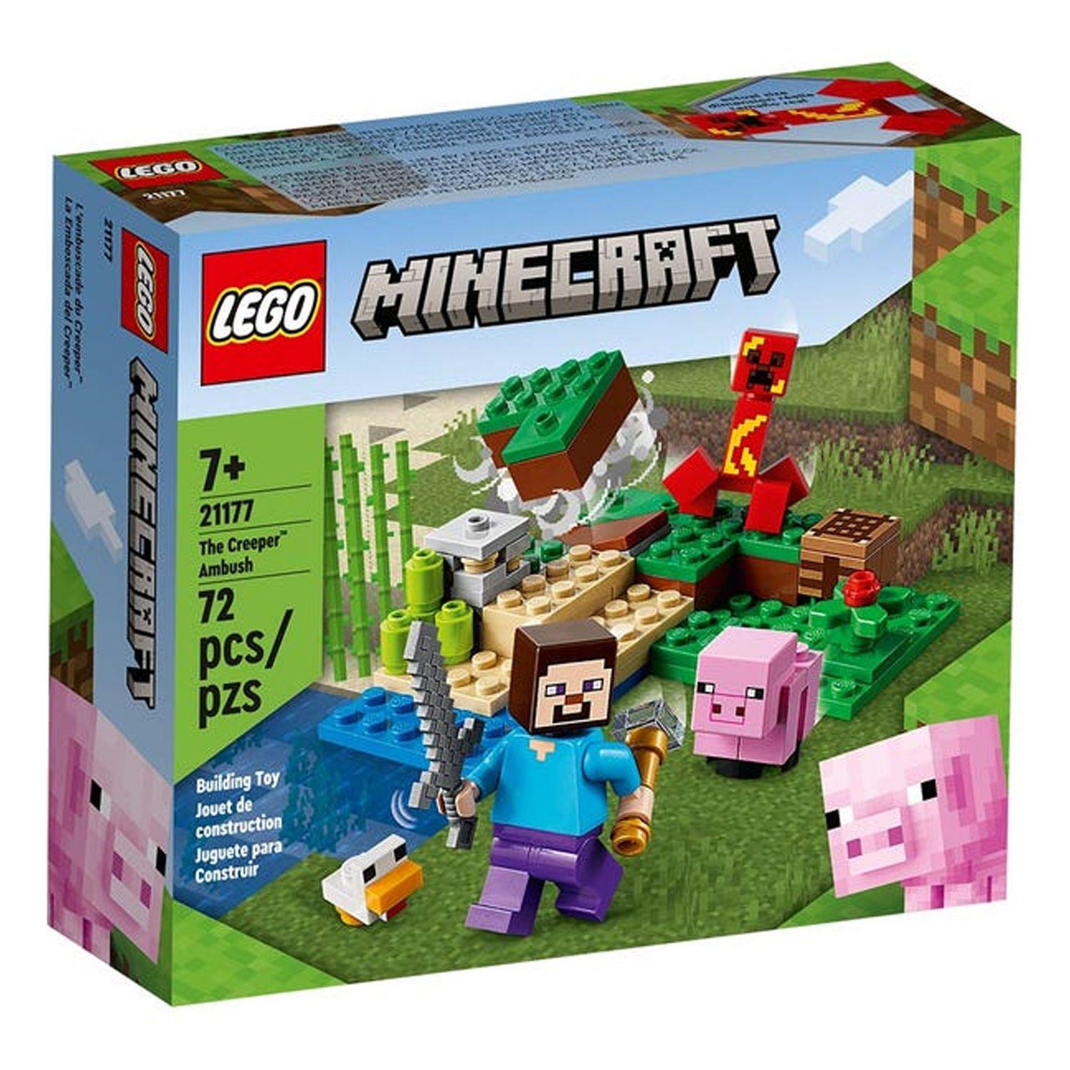 Lego Minecraft La Emboscada Del Ceeper 21177 - Crazygames-2
