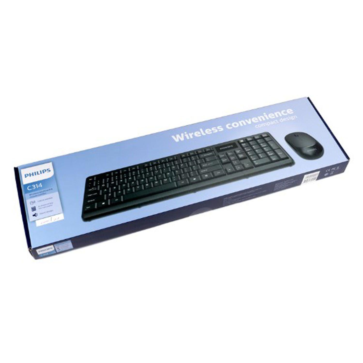 Kit Mouse Y Teclado Inalambricos Convenience C314 Phillips-2