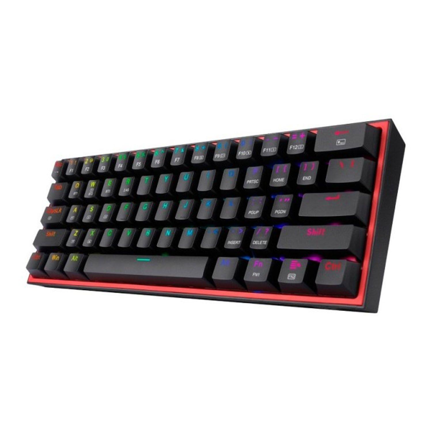 Teclado Redragon Fizz Pro 60% BLACK Switch Red - Crazygames-2
