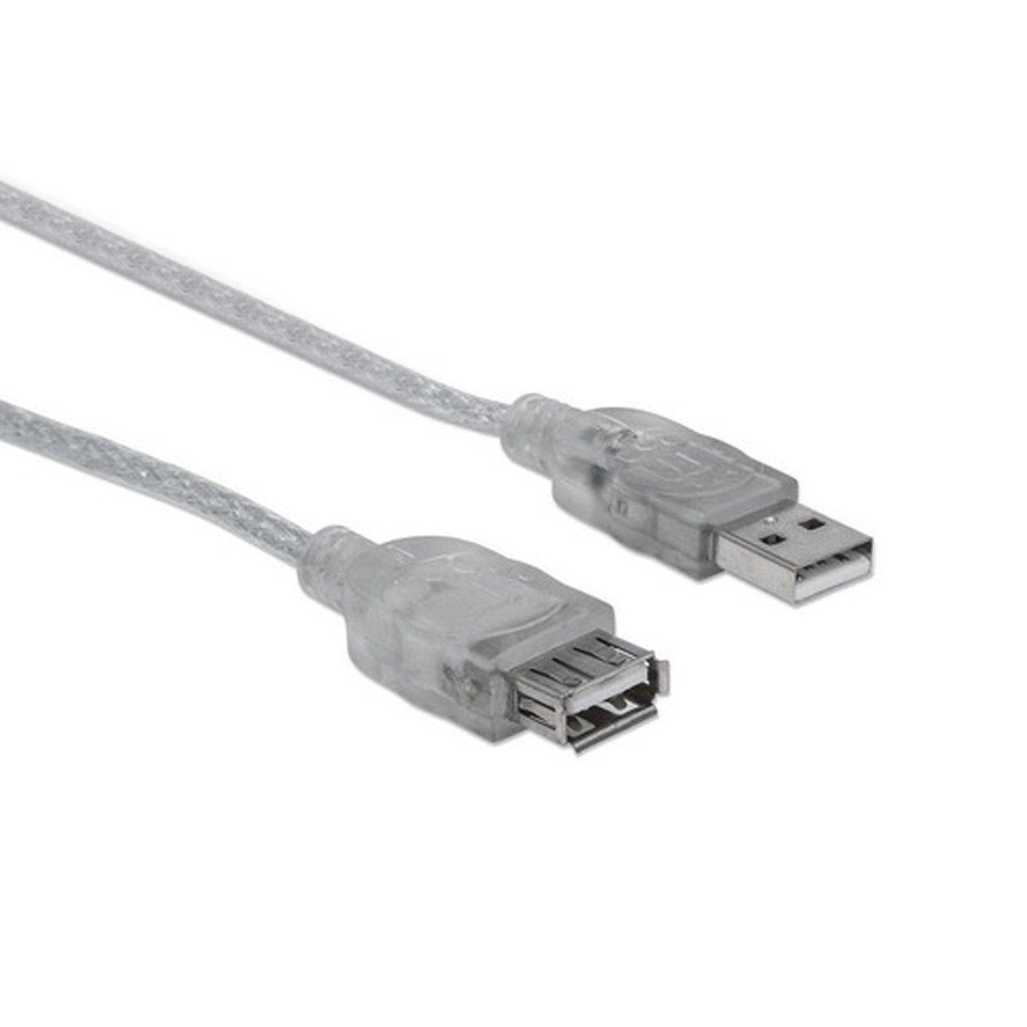 Cable Extension Usb 2.0 Plateado 4.5 Mts 340502 - Crazygames-0