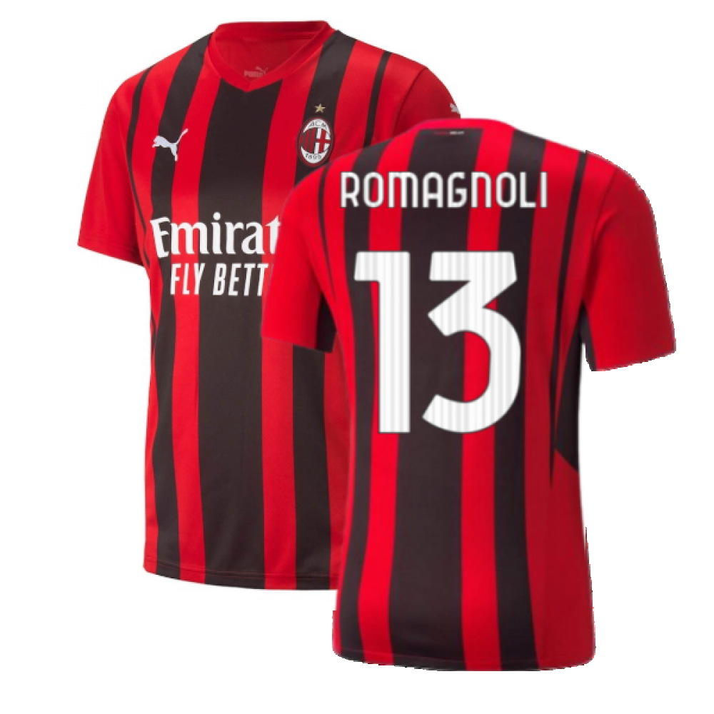 Camisetas De Futbol AC MILAN ROMAGNOLI Talla XL-1