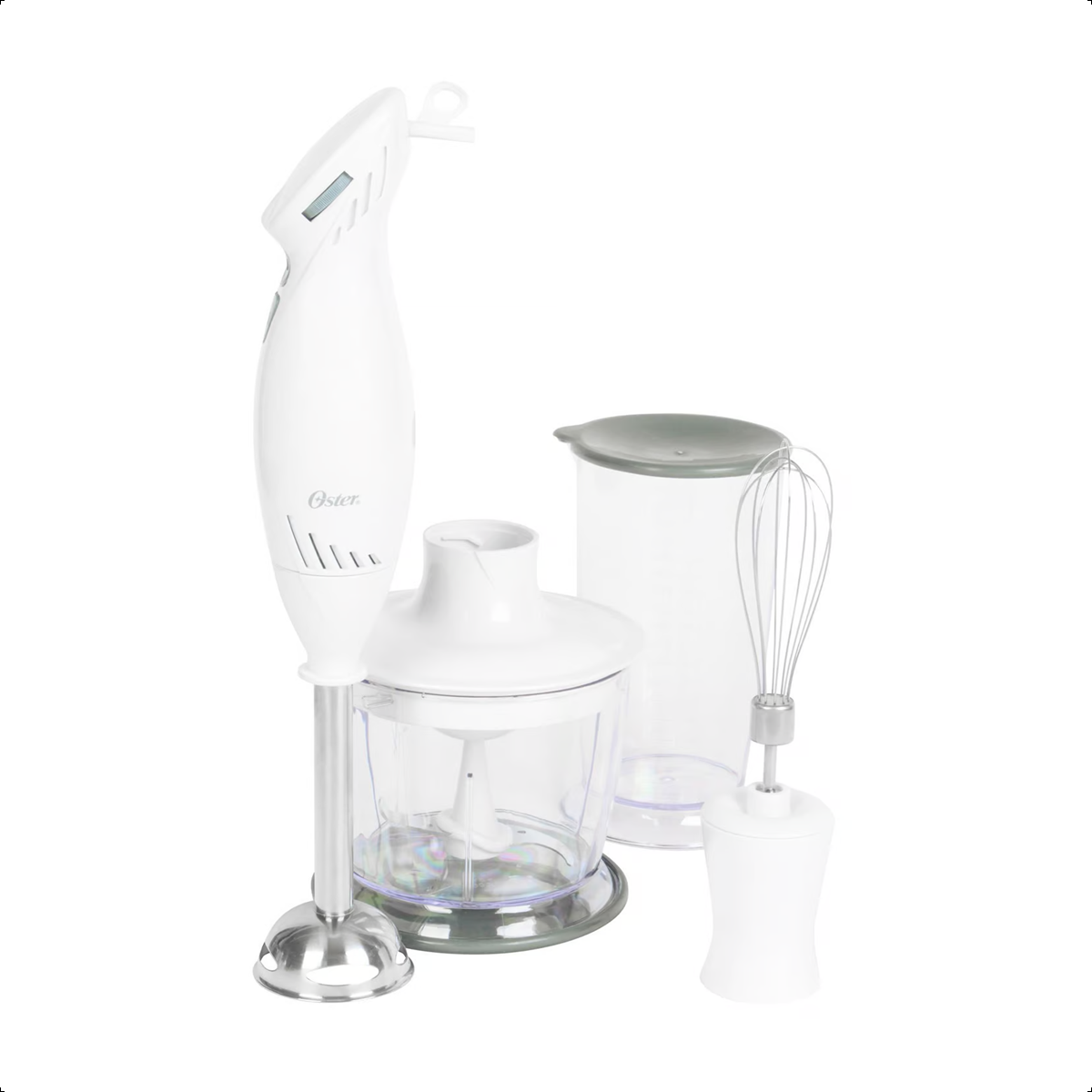 Batidora De Inmersión Oster Con Accesorios 2616 Color Blanco-3