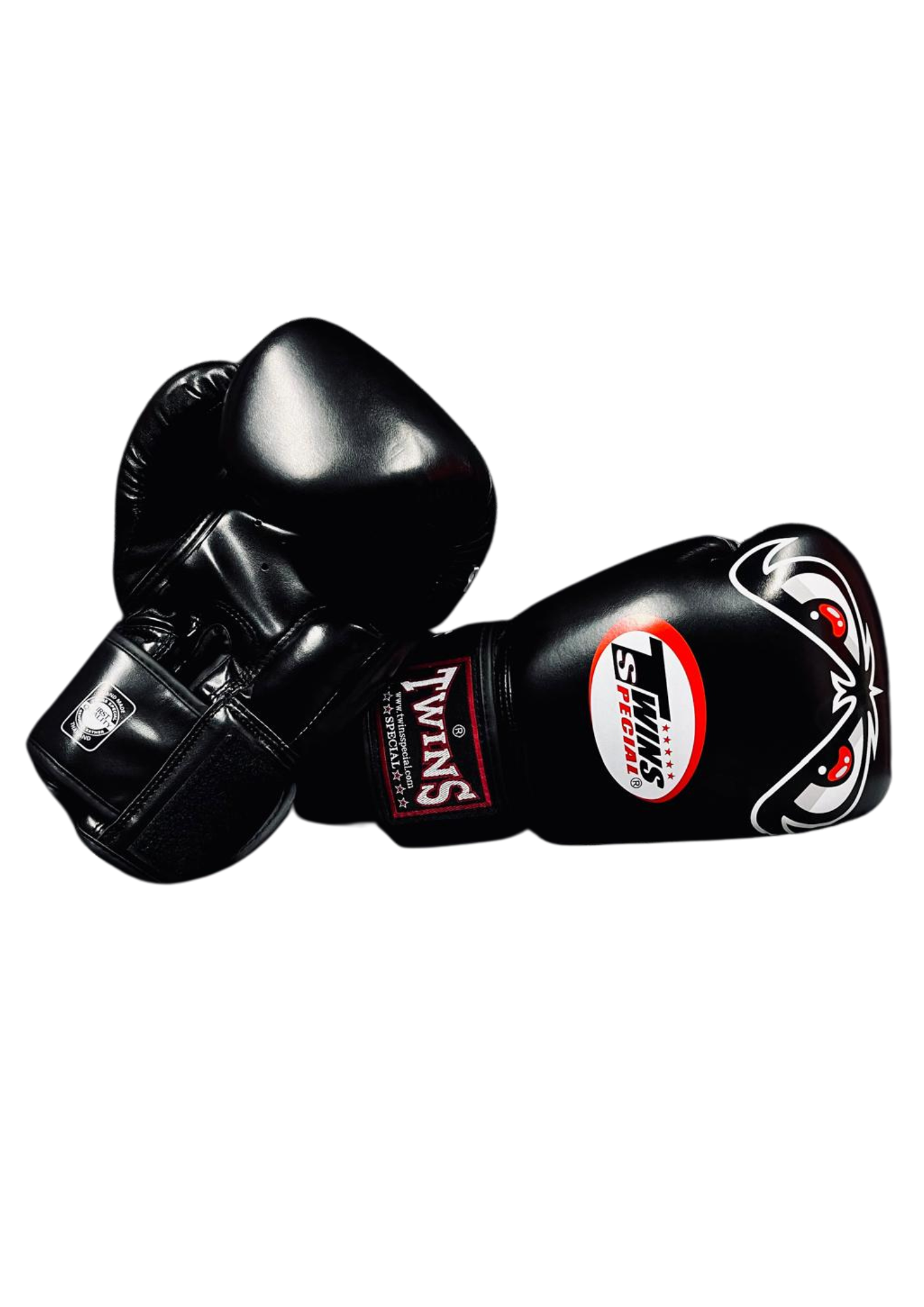 GUANTES DE BOXEO MUAY THAI TWINS BAD EYES 100% CUERO -1