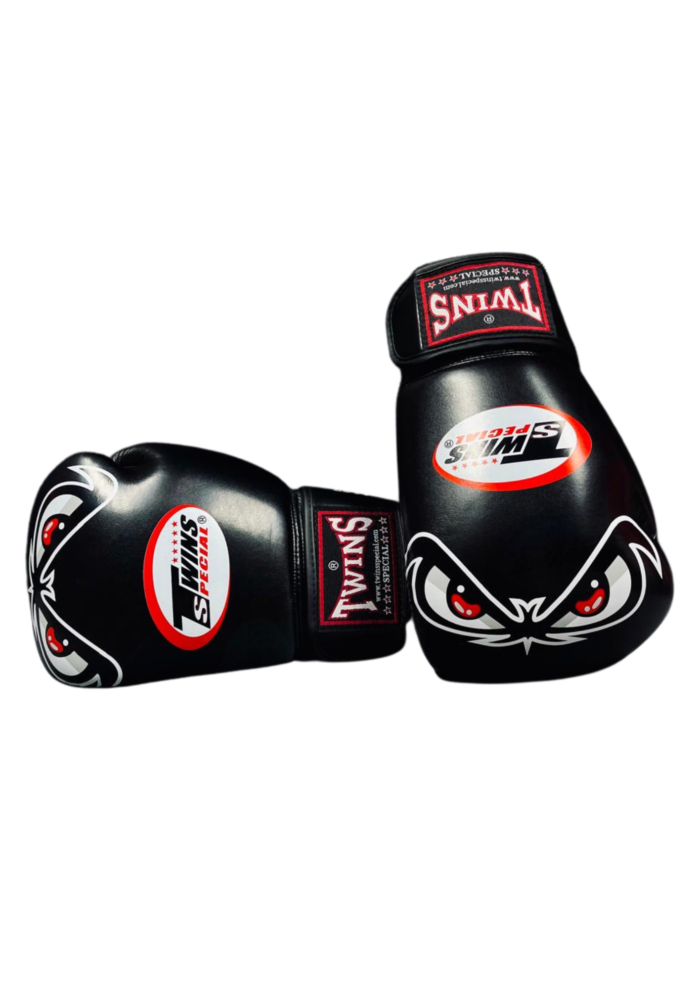 GUANTES DE BOXEO MUAY THAI TWINS BAD EYES 100% CUERO -3