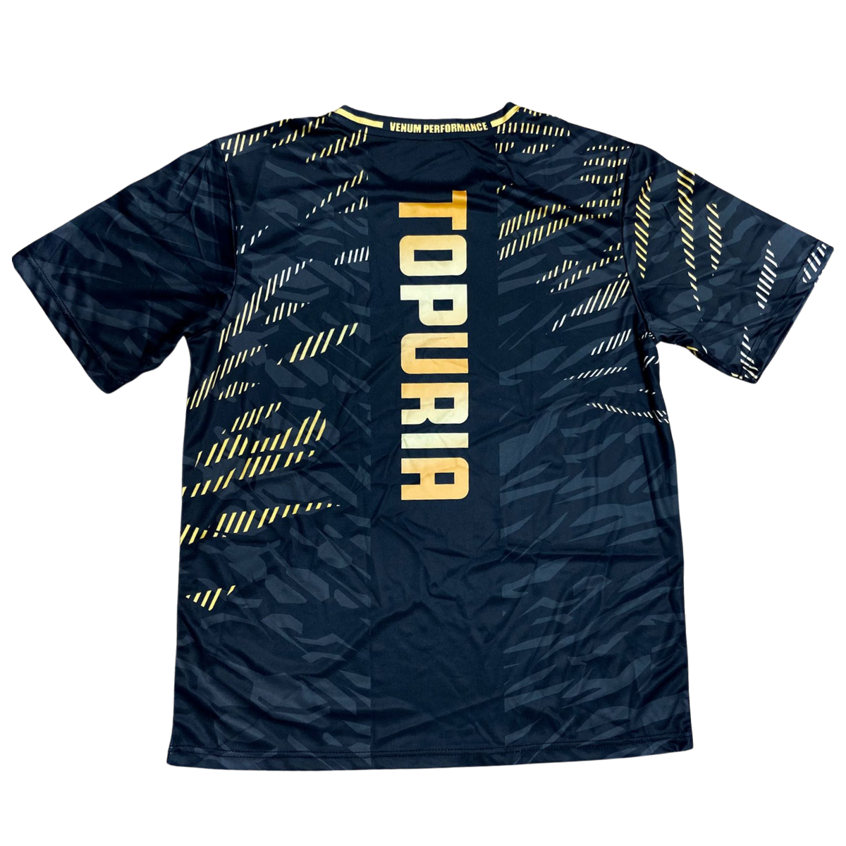 POLERA VENUM X UFC FUSION GOLD BLACK TOPURIA-4