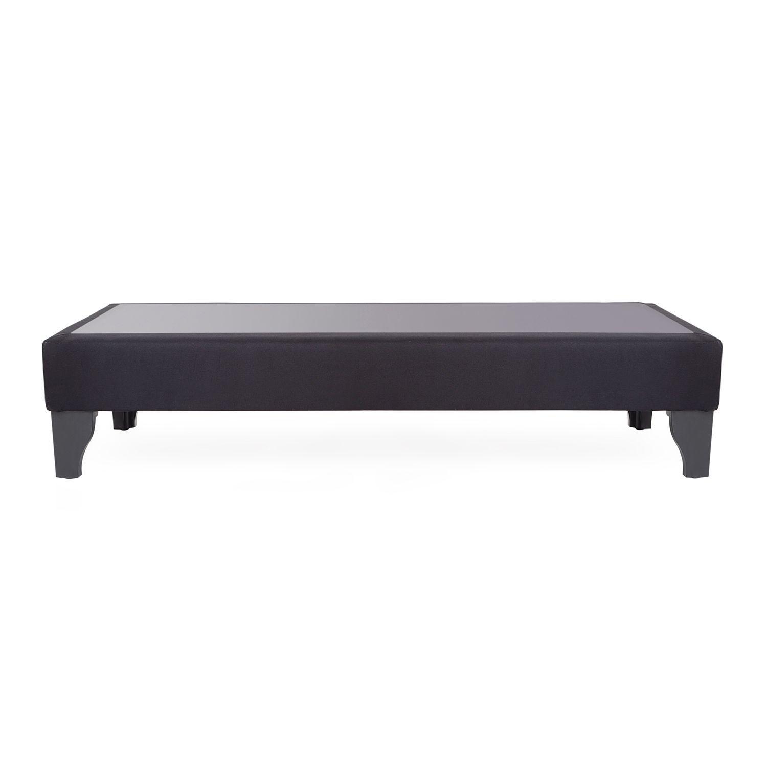 Base de cama Focus 1.5 plazas lino negro-2