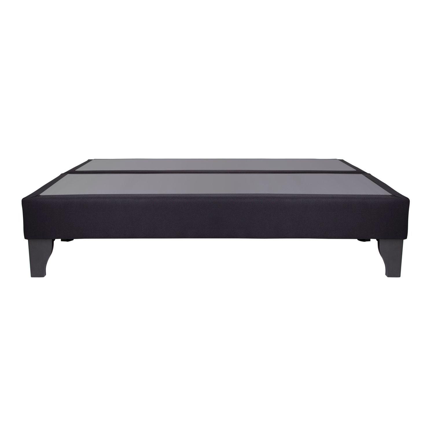Base de cama dividida Focus 2 plazas lino negro-2