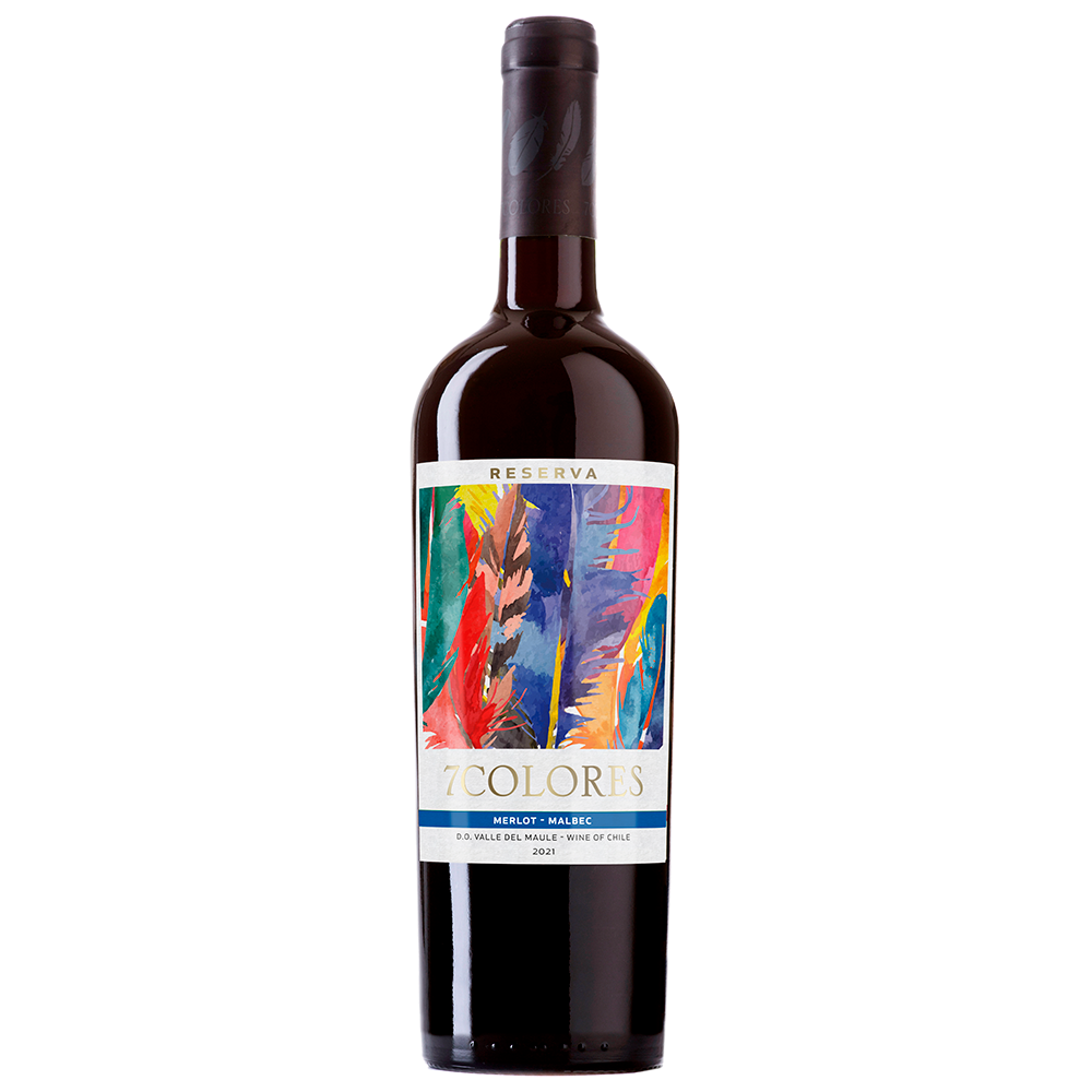 Vino 7 Colores Reserva Merlot / Malbec 750cc-0