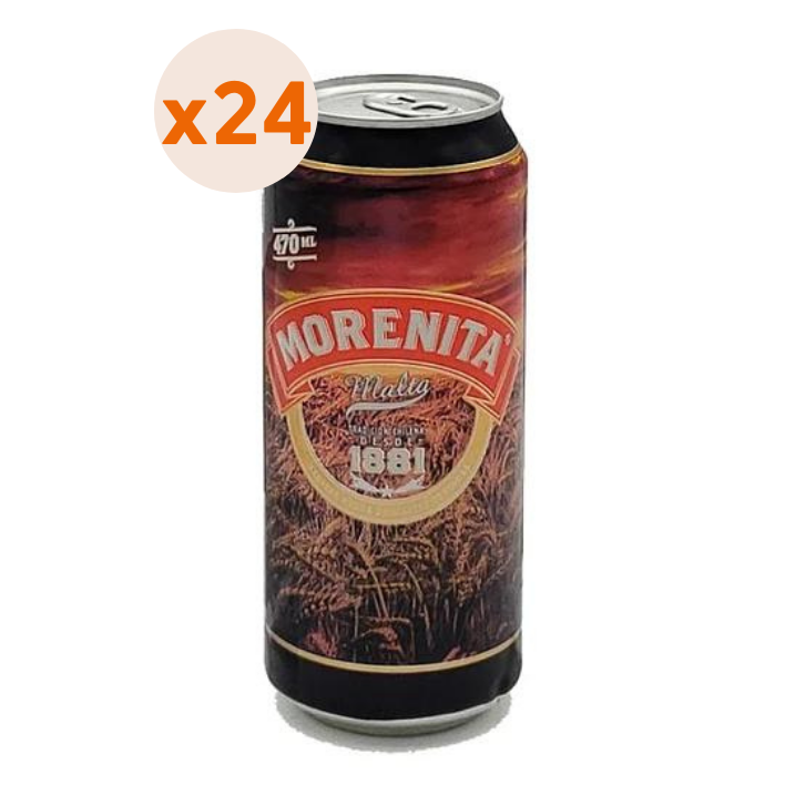 24X Cerveza Morenita Malta Lata 5,3° 470Cc-0