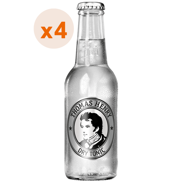 4x Agua Tónica Thomas Henry Dry Tonic 200cc-0