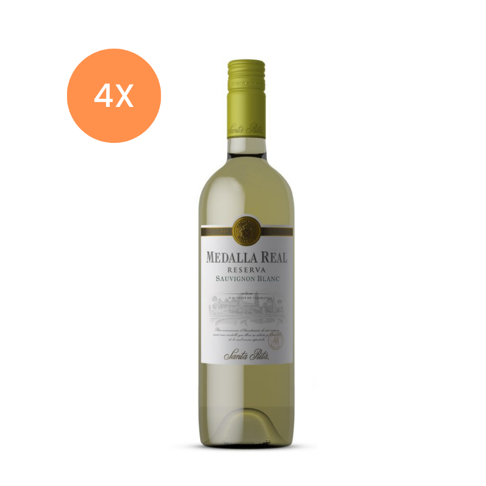 4x Vino  Santa Rita Reserva Sauvignon Blanc 13° 375cc-0