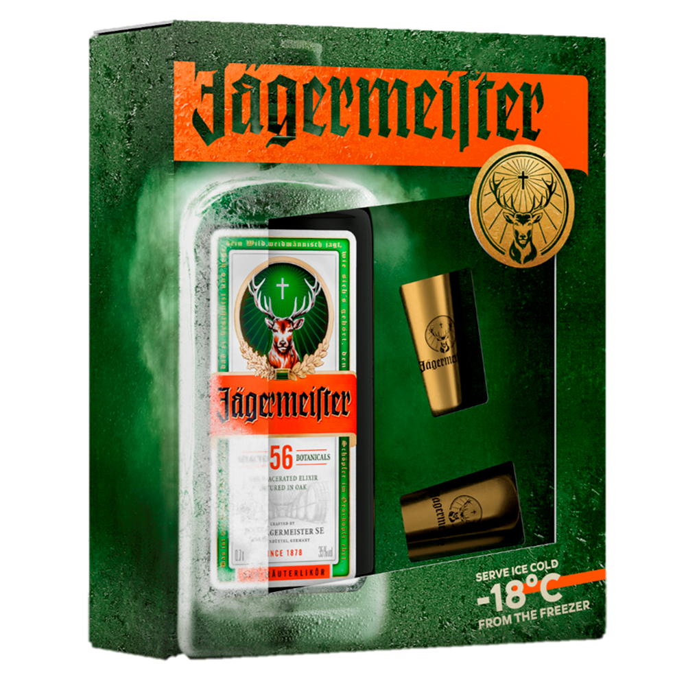 Licor Jagermeister 35º 700cc + 2 Shots-1