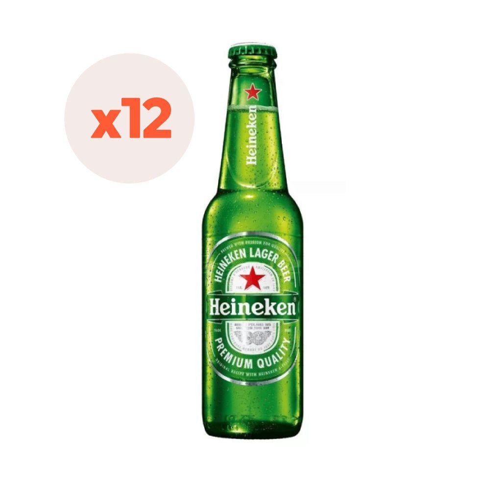 12X Cerveza Heineken Botellín 5° 355Cc-0