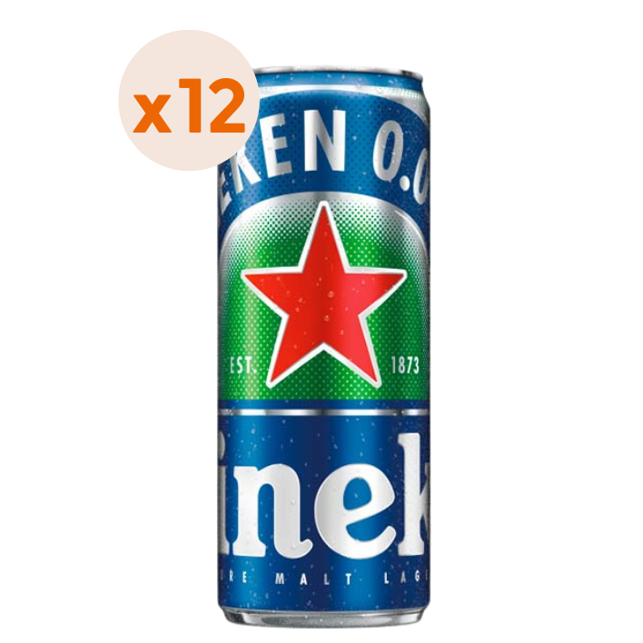 12X Cerveza Heineken Sin Alcohol Lata 0° 470Cc-0