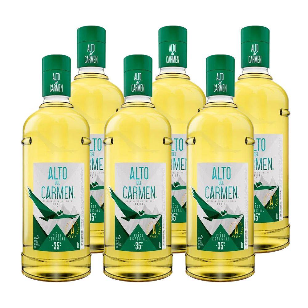 6x Pisco Alto del Carmen 35° 1000cc-0