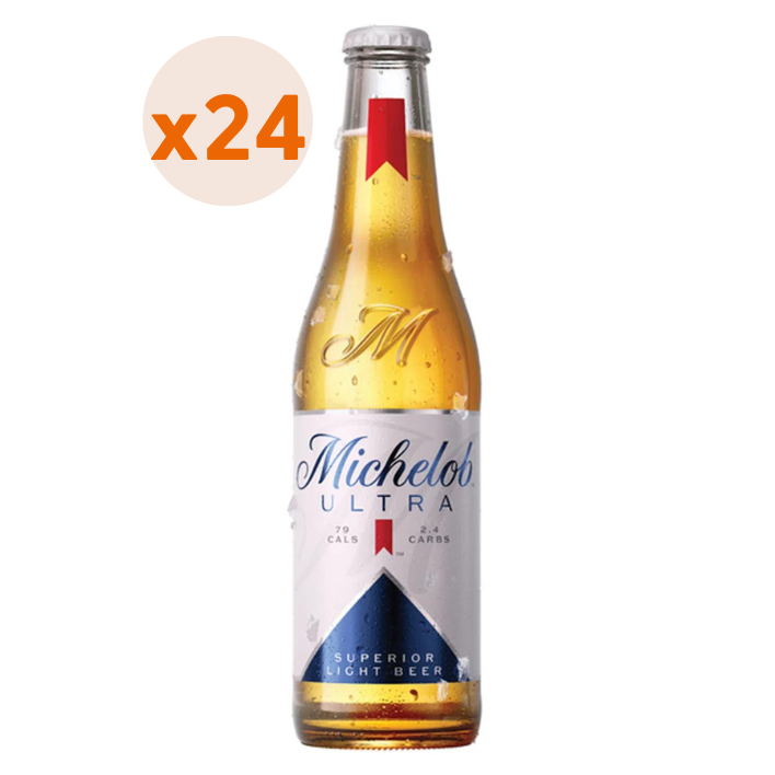 24X Cerveza Michelob Ultra Botellín 3,5° 355Cc-0