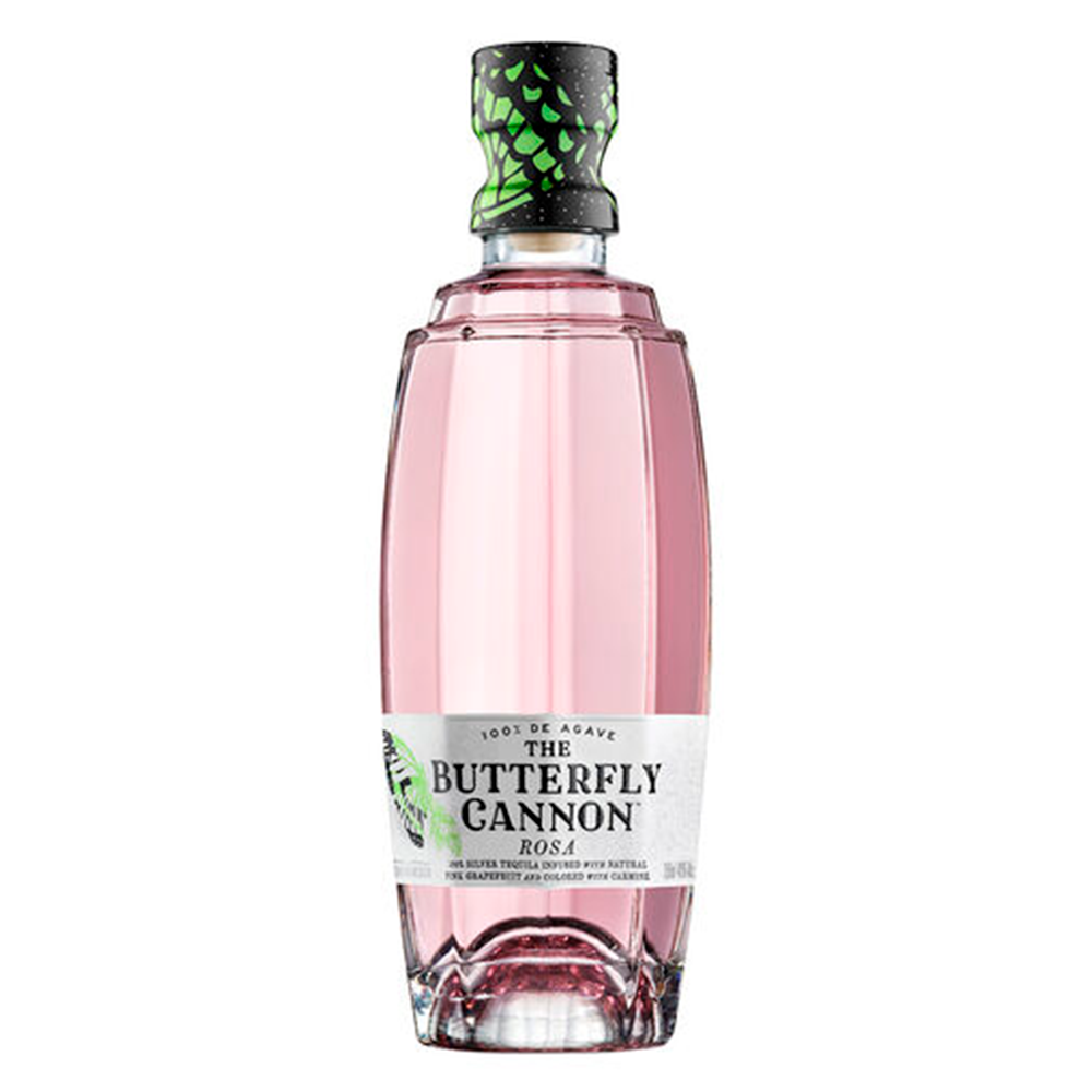 Tequila The Butterfly Cannon Rosa 40° 500Cc-0