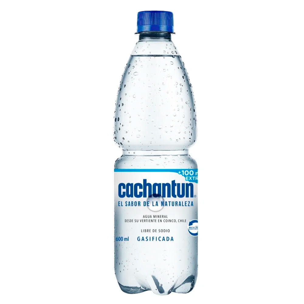 Agua Mineral Cachantún Con Gas 600cc-1