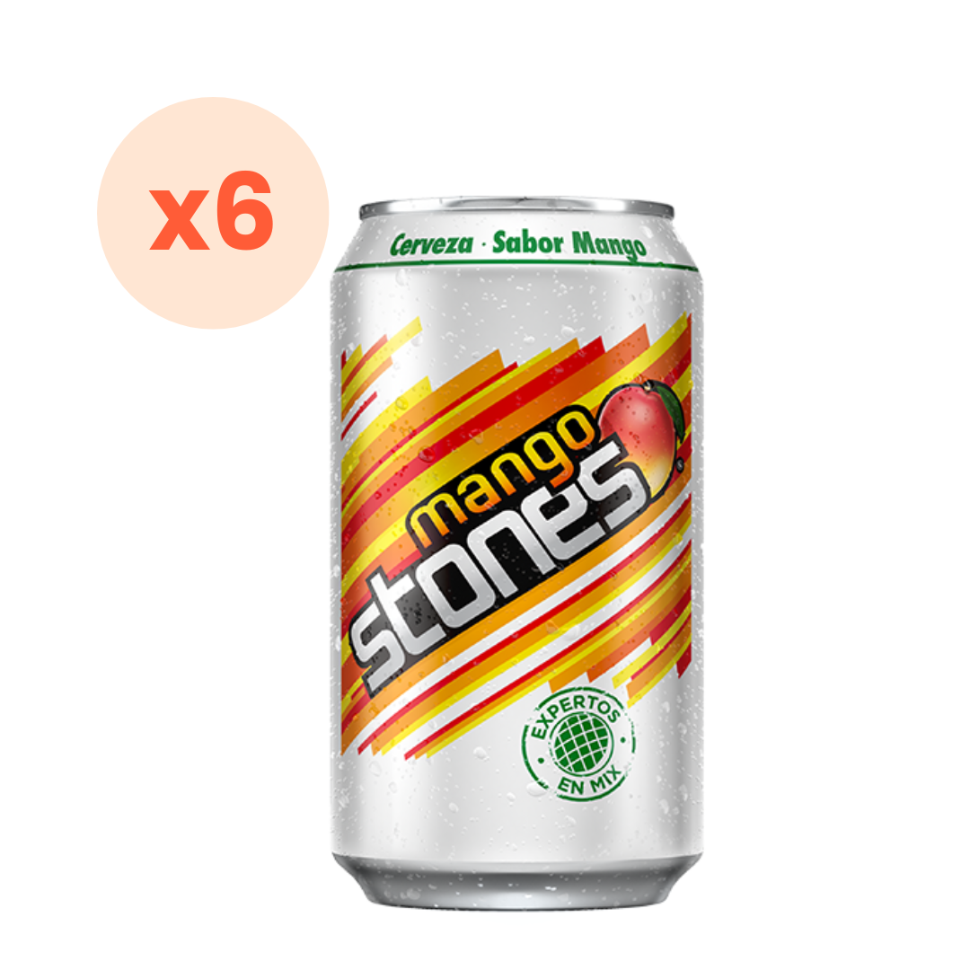 6x Cerveza Stones Mango Lata 2,5° 350cc-0
