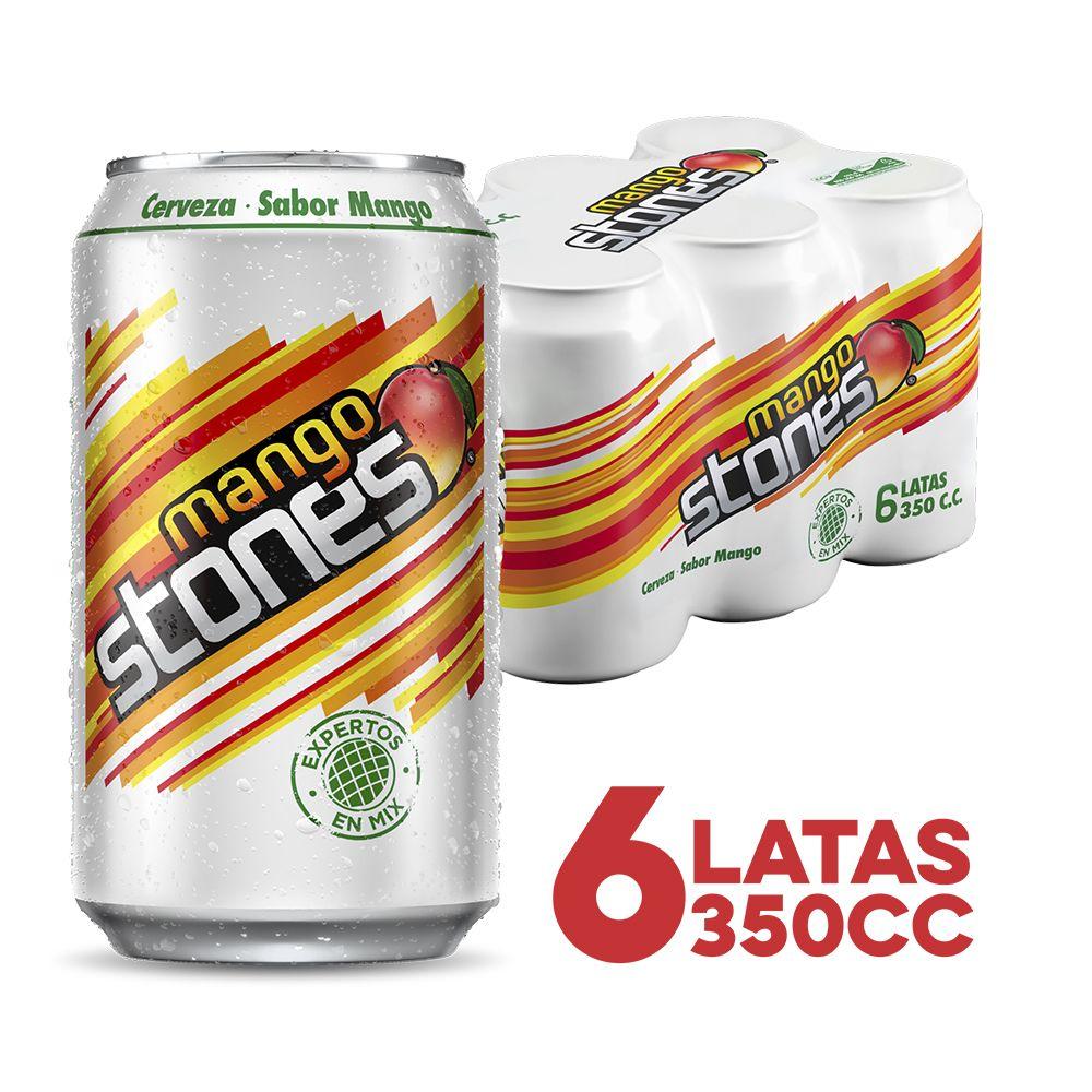 6x Cerveza Stones Mango Lata 2,5° 350cc-0