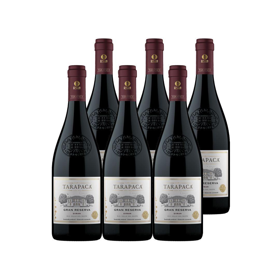 6x Vino Tarapacá Gran Reserva Syrah 750cc-0