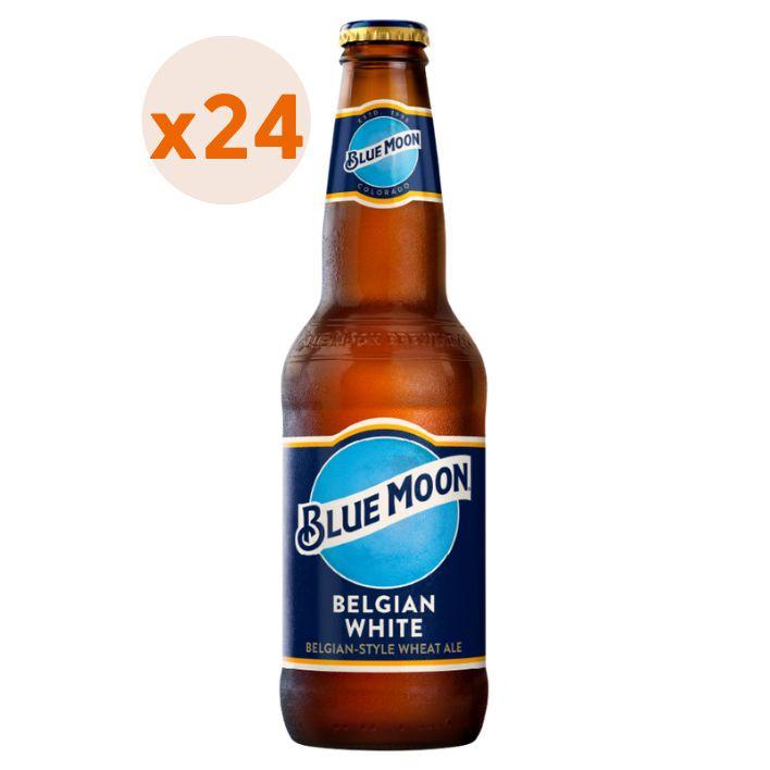 24X Cerveza Blue Moon Belgian White Botellín 5,4° 355Cc-0