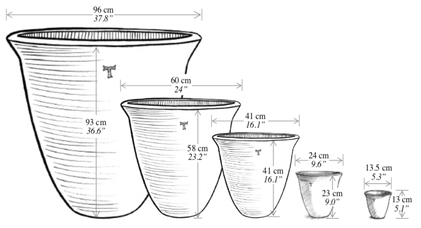 Macetero vaso acampanado XL-1
