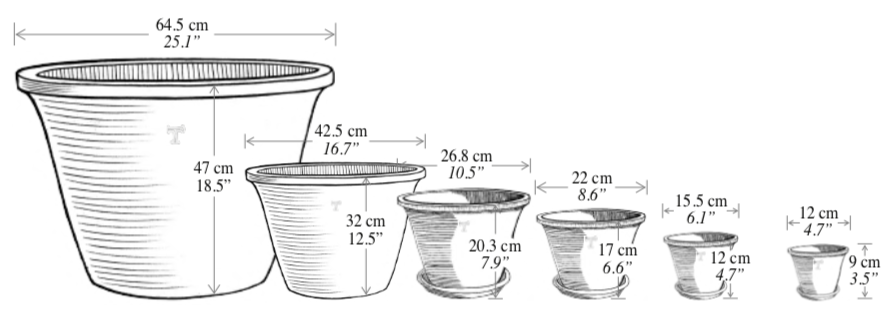 Macetero Tina rustica verde musgo S-1