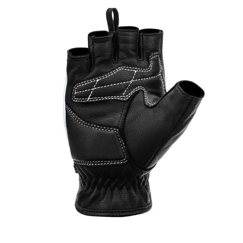 Guantes de medio dedo de cuero para motocilcimo Motowolf 0334B-1
