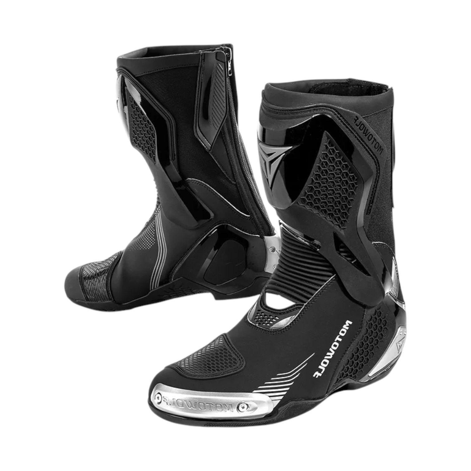Botas Para Motociclismo Antideslizantes Impermeables Motowolf BO1-1