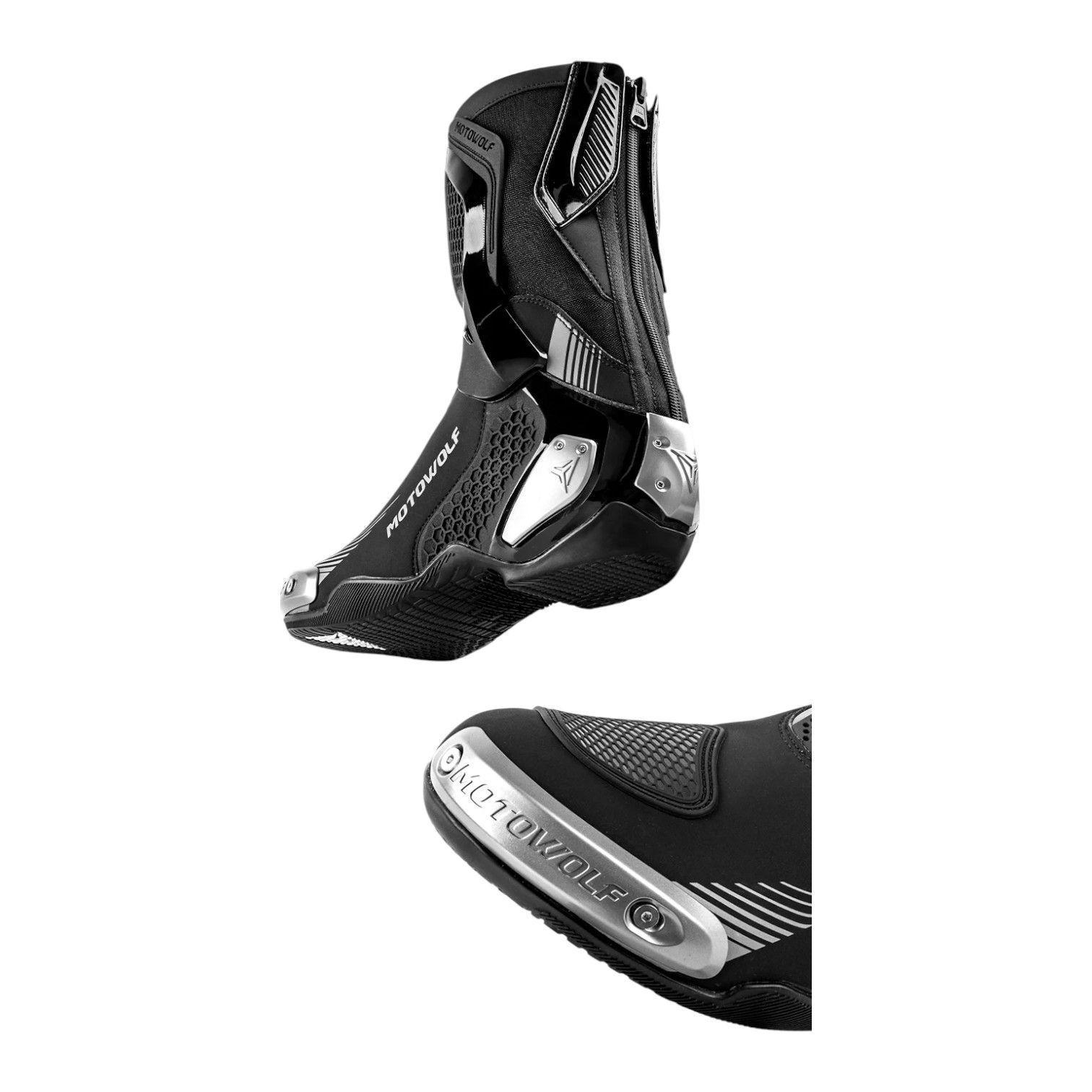 Botas Para Motociclismo Antideslizantes Impermeables Motowolf BO1-3