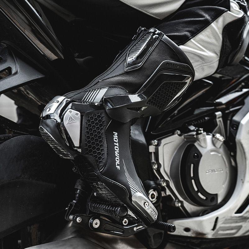 Botas Para Motociclismo Antideslizantes Impermeables Motowolf BO1-4