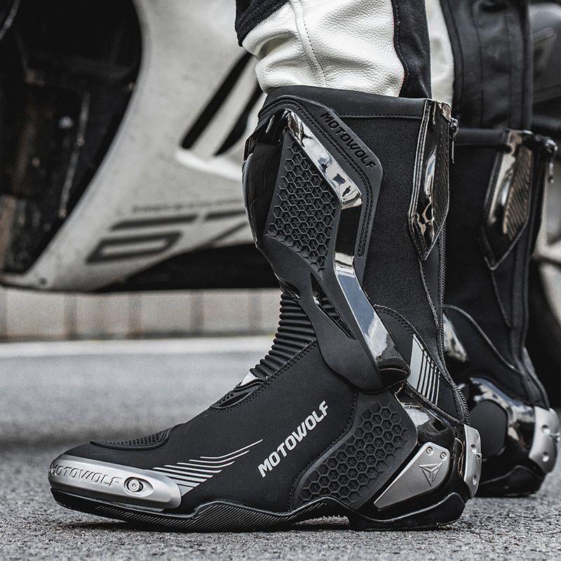 Botas Para Motociclismo Antideslizantes Impermeables Motowolf BO1-5