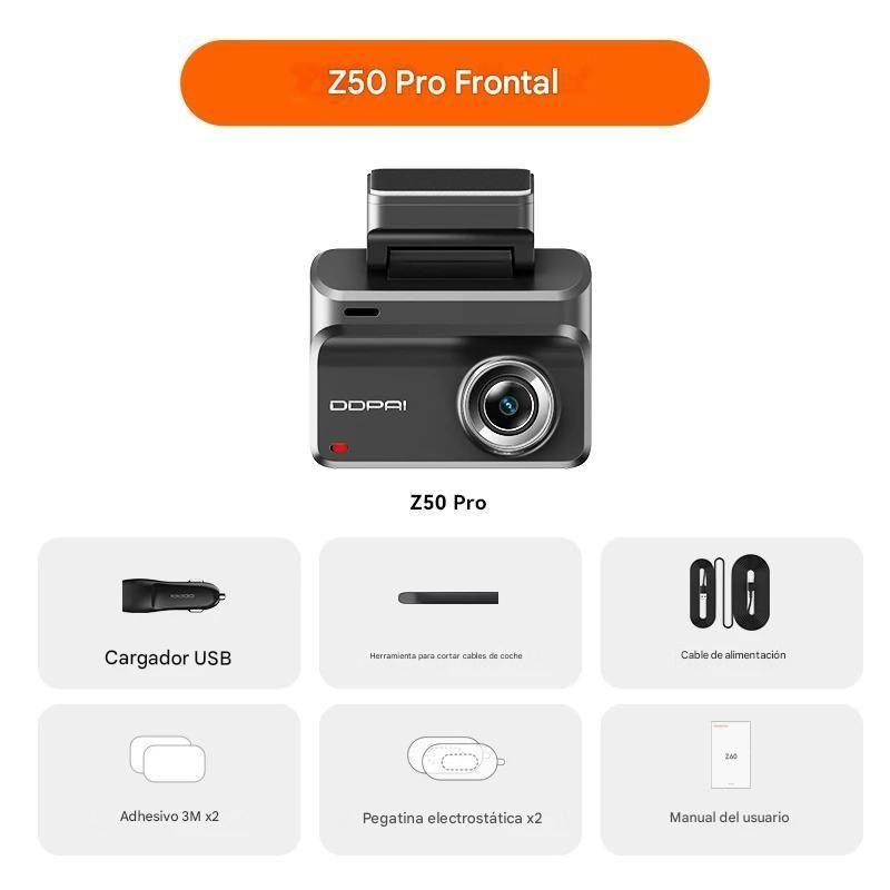 Cámara De Vehículo Frontal 4K GPS ADAS DDPAI Z50 PRO-4