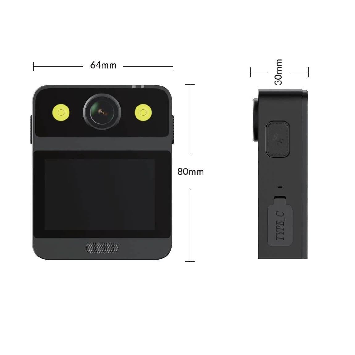 Cámara portátil de cuerpo SJCAM A20 2650 GYRO mAh visión Nocturna LED + 2 BATERIAS-9