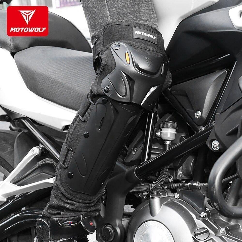 Rodilleras Largas para motociclismo y deportes MotoWolf 1010-6