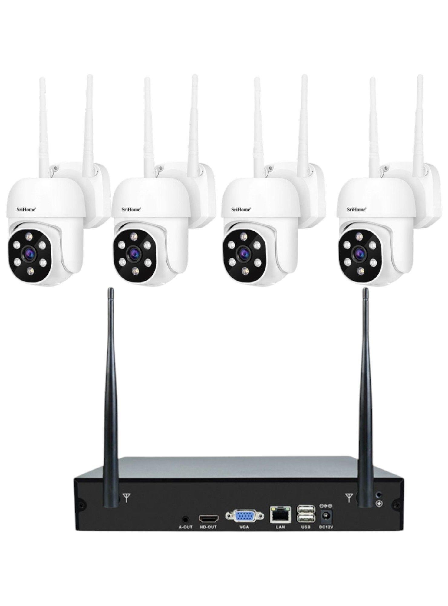 Kit NVR SriHome NVS001 4 Cámaras PTZ WiFi IPC030-2