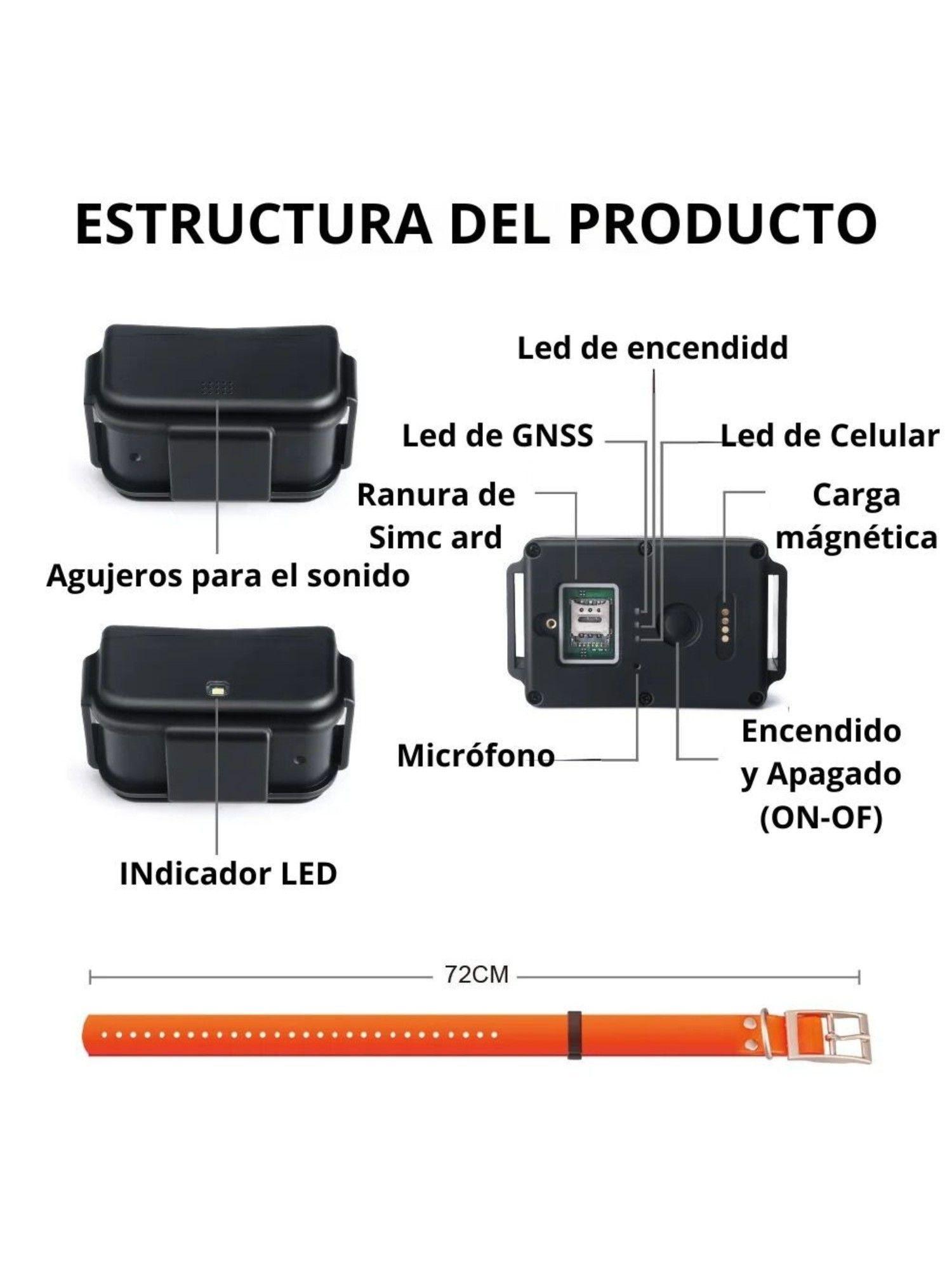 GPS 4G Rastreador Para Mascotas MP50G 4G 4000 mAh-4
