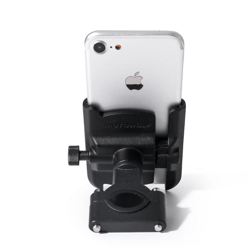 Soporte para celular + cargador USB Ajustable Motowolf 2809-C-2