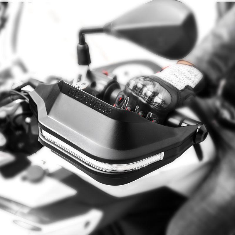 Cubre manos para motociclismo con Luces Led Motowolf 3702B-5