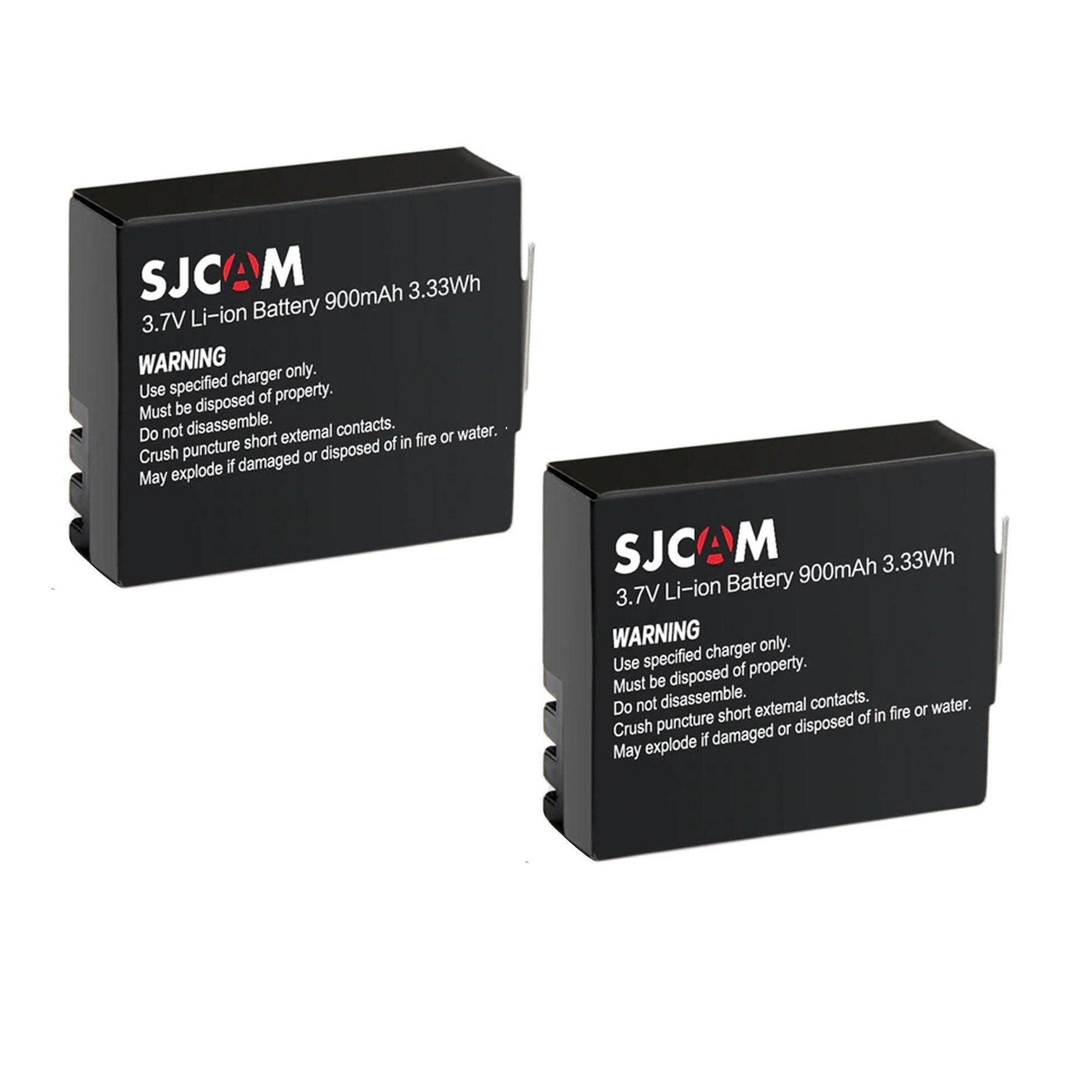 pack 2 Baterias de litio SJCAM 900mAh para cámara deportiva SJ4000/SJ5000-0