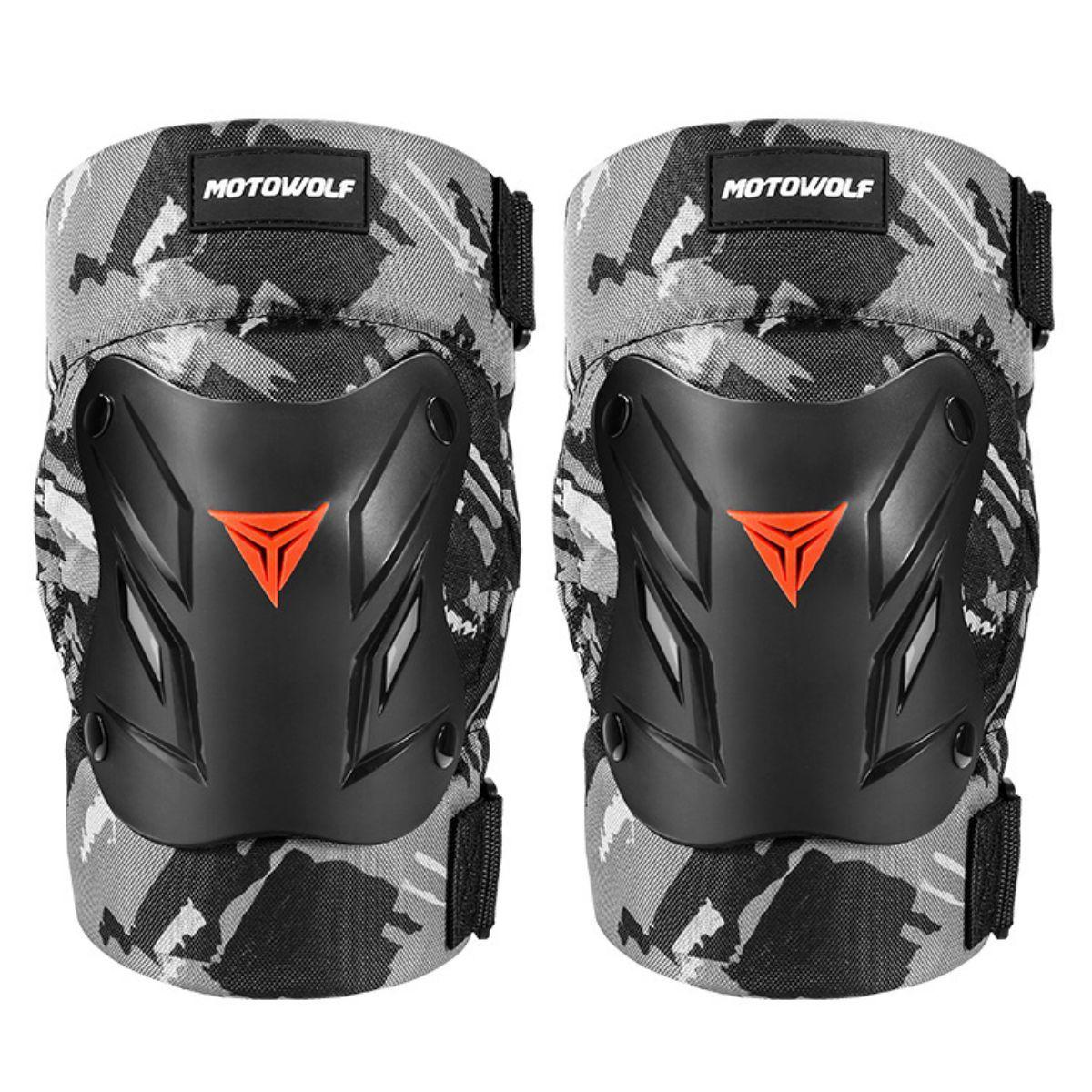 Pack de Rodilleras Cortas y Coderas Camuflaje Motowolf 1034HJ-CA-4