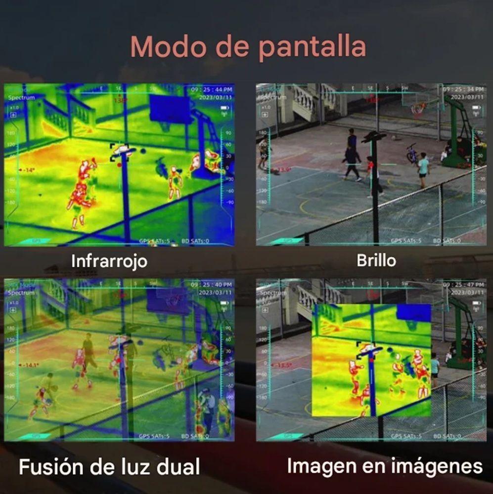 Visor Térmico Profesional Binocular Visión Nocturna 50mm 640x512 HTI-HT-C640-6