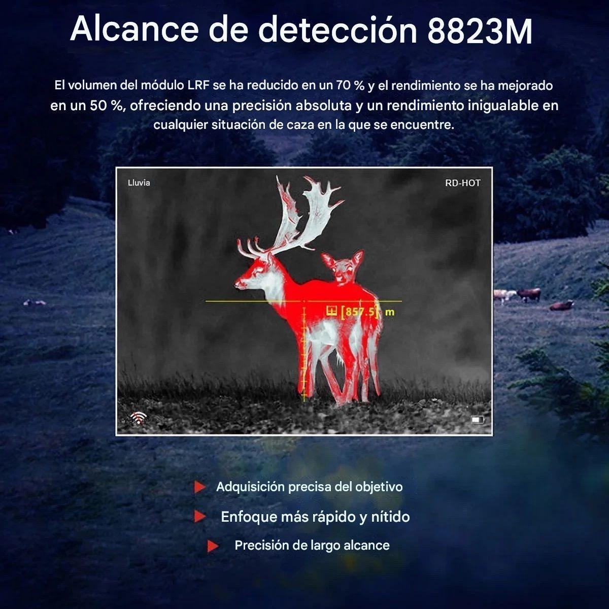 Visor Térmico Profesional Binocular Visión Nocturna 50mm 640x512 HTI-HT-C640-7