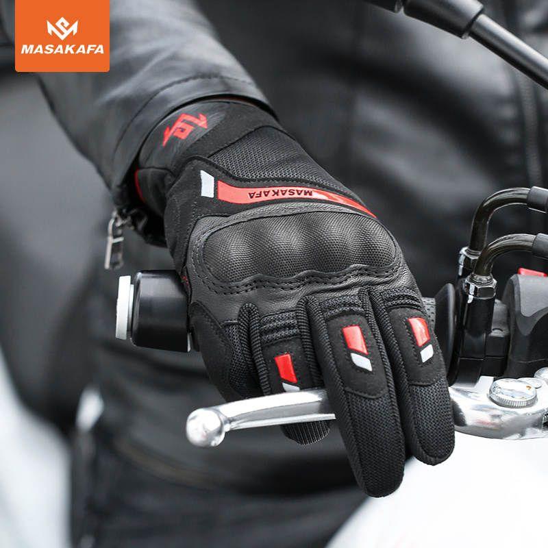 Guantes deportivos para motociclismo Masakafa 0315 - Rojo-4