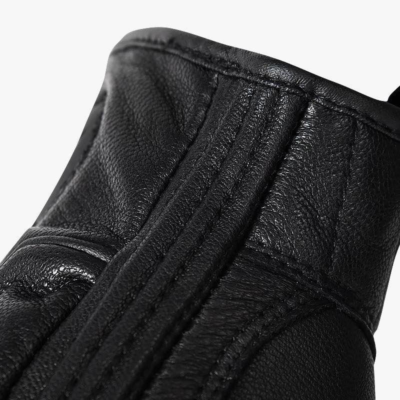 Guantes para motociclismo de cuero liso Motowolf 0302-8