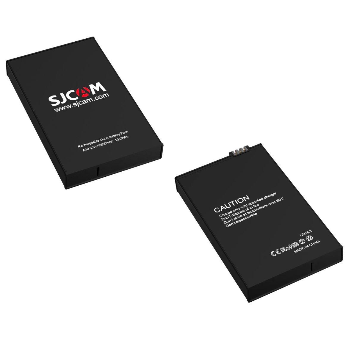 Pack 2 Baterías de litio recargable 2650mAh para cámara deportiva SJCAM A10/A20-2