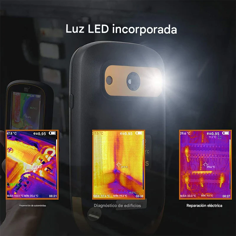 Cámara de imágenes térmicas 256×192 recargable HTI HT-A2+ Cámara Termográfica-3