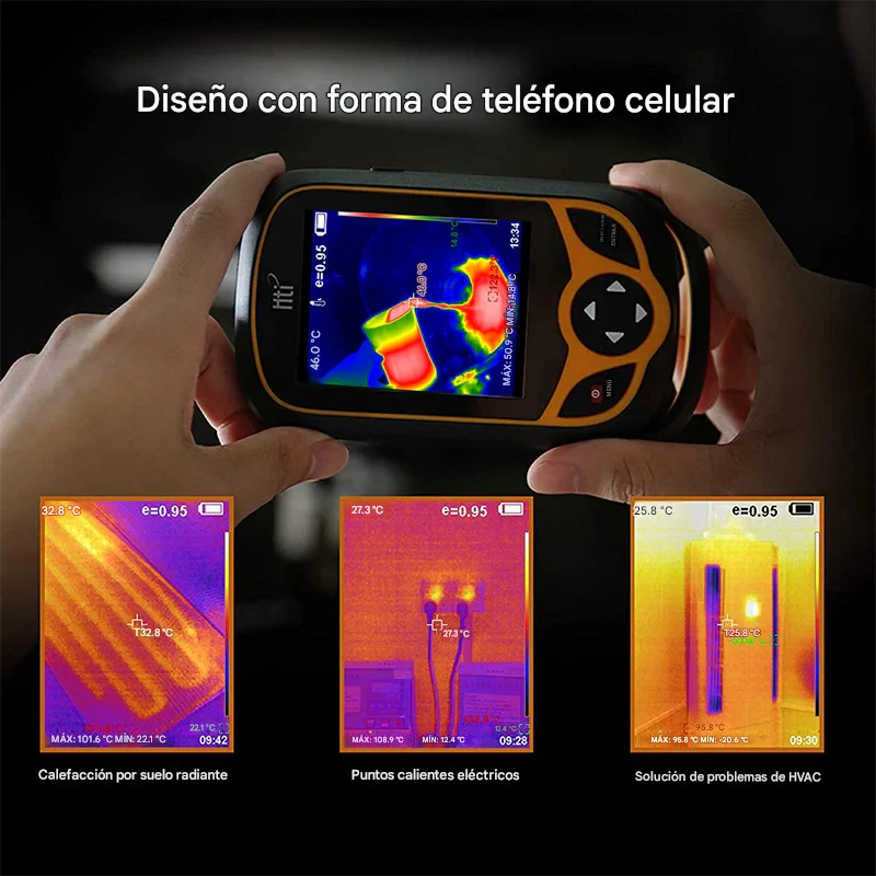 Cámara de imágenes térmicas 256×192 recargable HTI HT-A2+ Cámara Termográfica-6