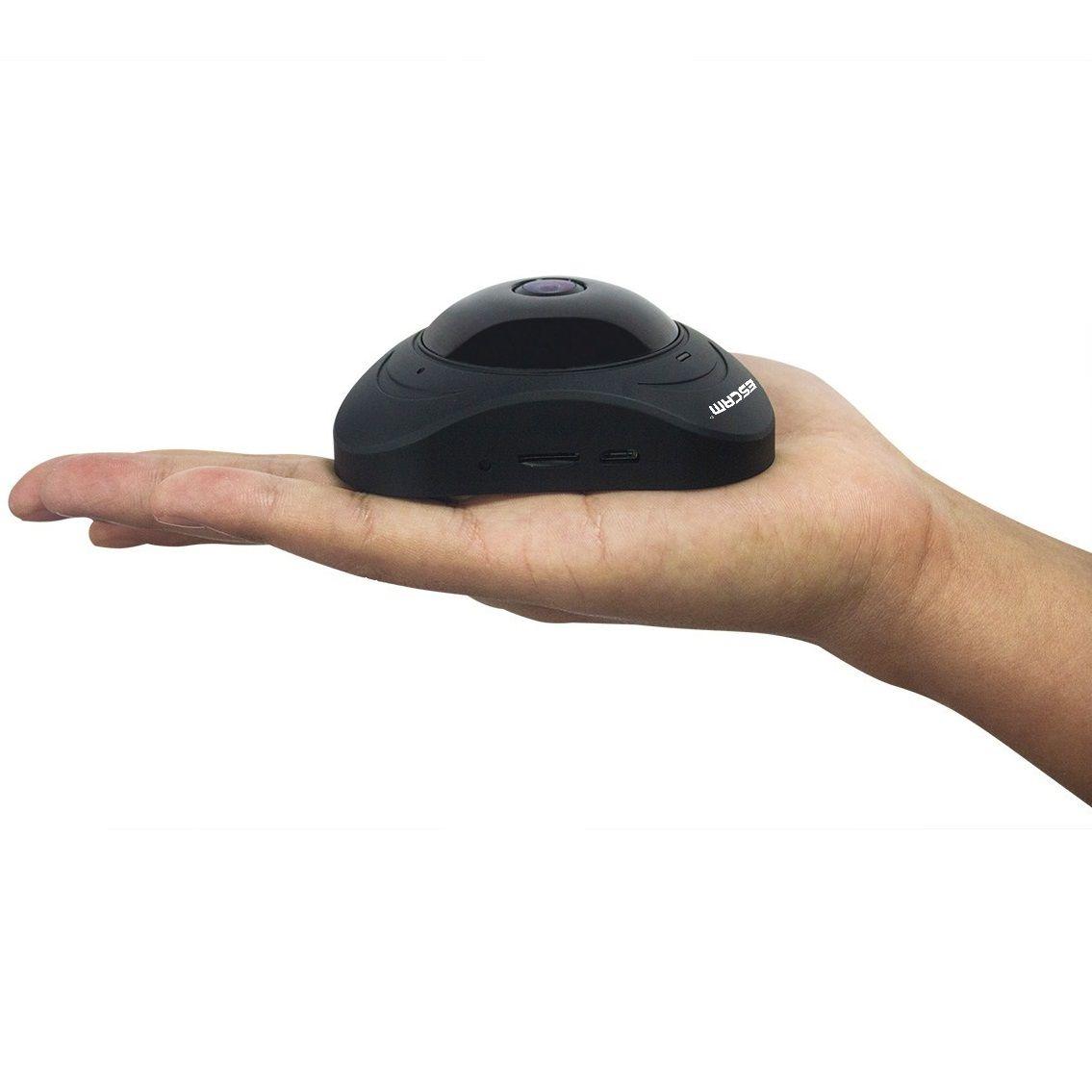 Camara Ip wifi panoramica 360 Escam Q8 - negra-2
